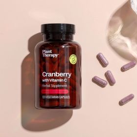 Cranberry Extract with Vitamin C Herbal Supplement Capsules