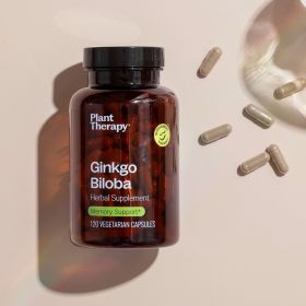 Gingko Biloba Herbal Supplement Capsules-