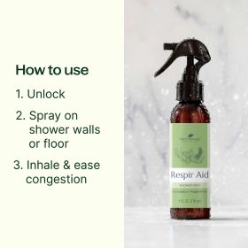 Respir Aid Shower Mist 4 oz