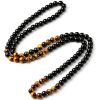 European And American Men's Tiger Eye Stone Bead Necklace Fashionable And Natural