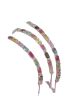 12 Pieces Of Natural Tourmaline Bracelet With Fire Colors