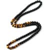 European And American Men's Tiger Eye Stone Bead Necklace Fashionable And Natural