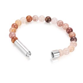 Natural Agate Tiger Eye Crystal Beads Beaded Bracelet (Color: Natural violet beads)