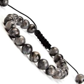 Fashion Personality Natural Stone Adjustable Bracelet (Color: Black flash)