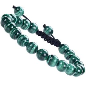Fashion Personality Natural Stone Adjustable Bracelet (Color: Malachite)