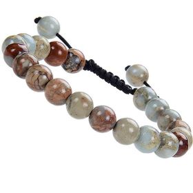 Fashion Personality Natural Stone Adjustable Bracelet (Color: Shoushan Stone)