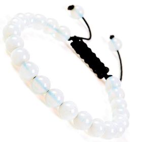 Fashion Personality Natural Stone Adjustable Bracelet (Color: Danbaishi)