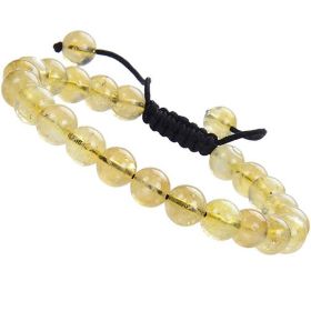 Fashion Personality Natural Stone Adjustable Bracelet (Color: Citrine)