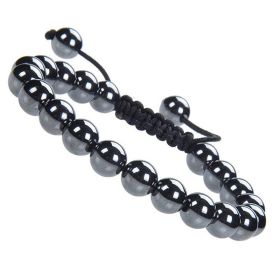 Fashion Personality Natural Stone Adjustable Bracelet (Color: Hematite)