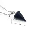 Natural Hexagon Prism Crystal Pendant Necklace