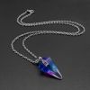 Natural Hexagon Prism Crystal Pendant Necklace