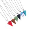 Natural Hexagon Prism Crystal Pendant Necklace